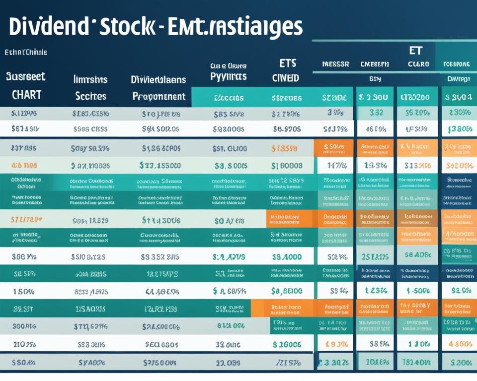 Chart showcasing dividend investing strategies