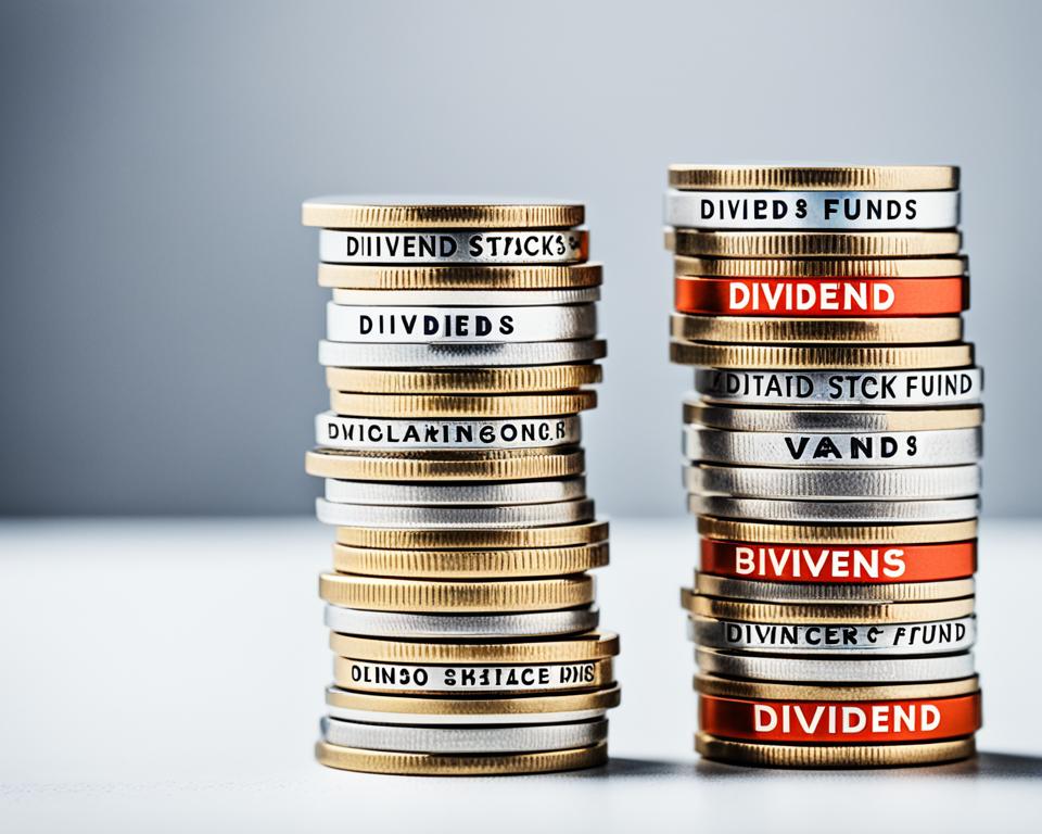 Comparison between dividend stocks and funds